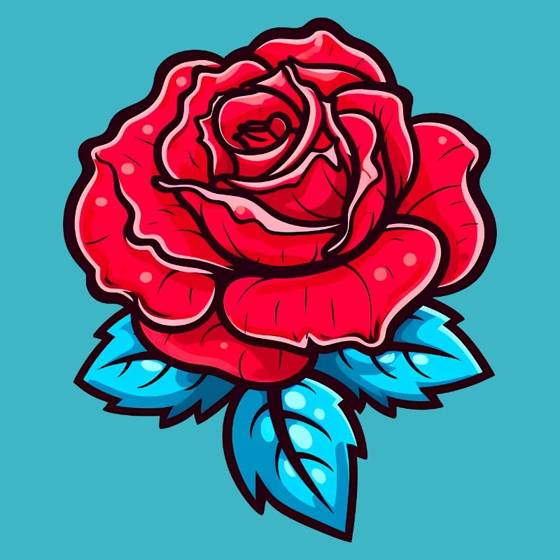 Schöne rote Rose