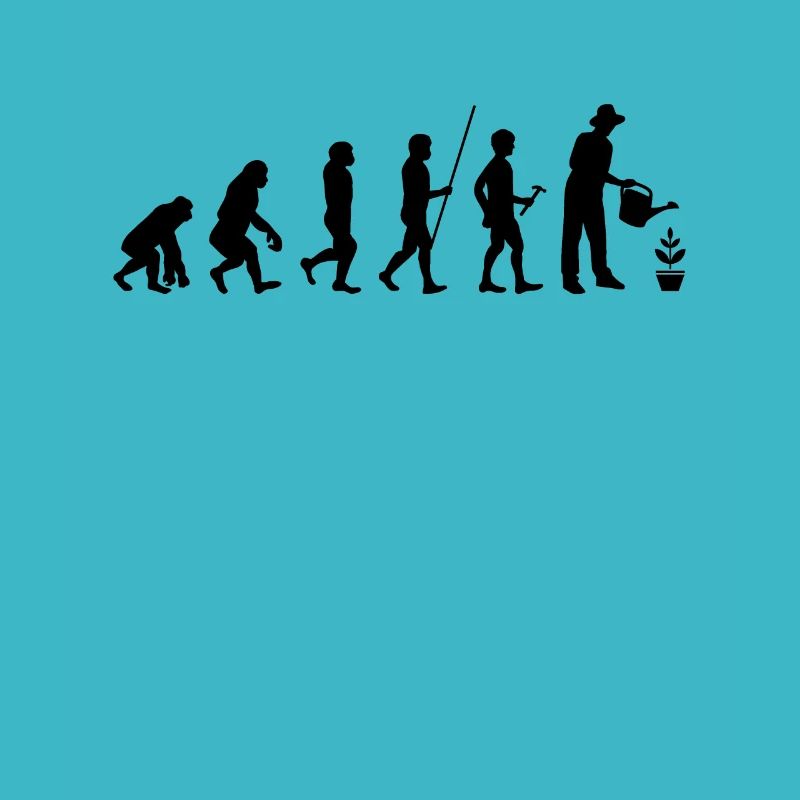 Evolution gardening humor gift