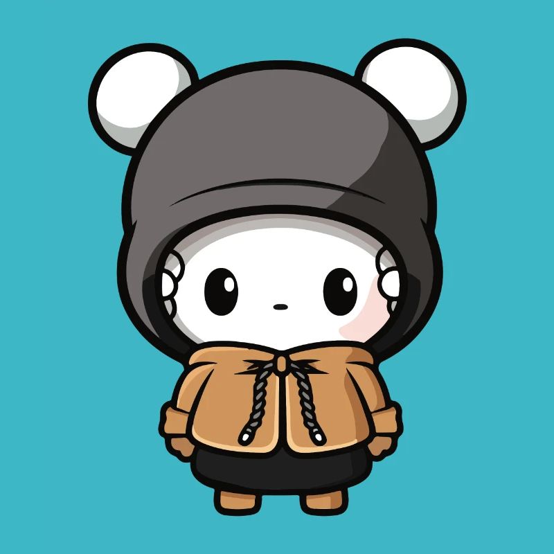 Maus Winter Comic Niedlich