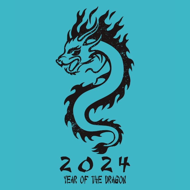 2024 Jahr des Drachen Silvester Geschenkidee