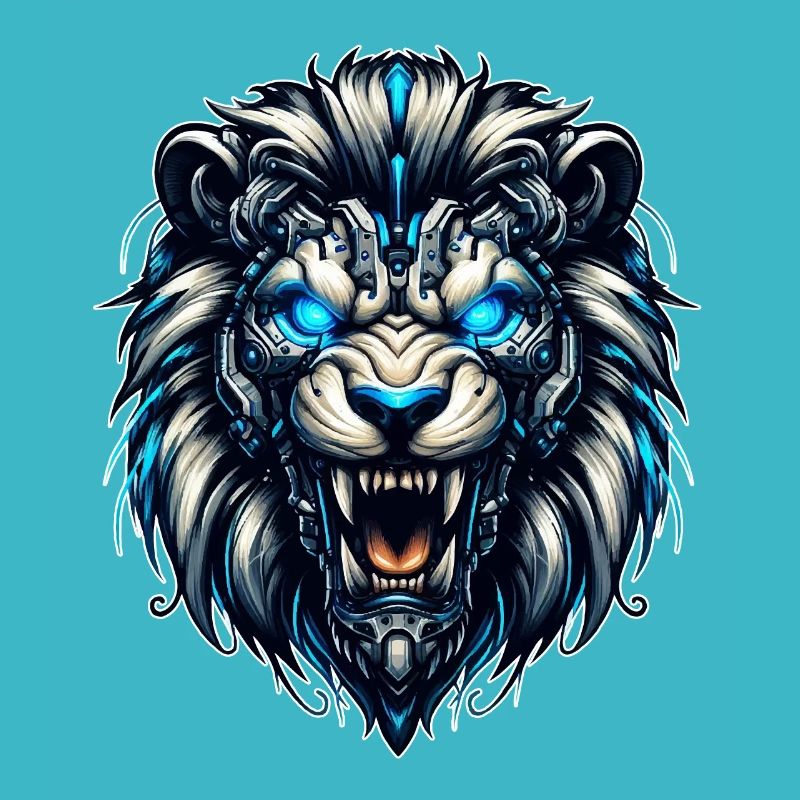 Lion Cyborg Robot Gift