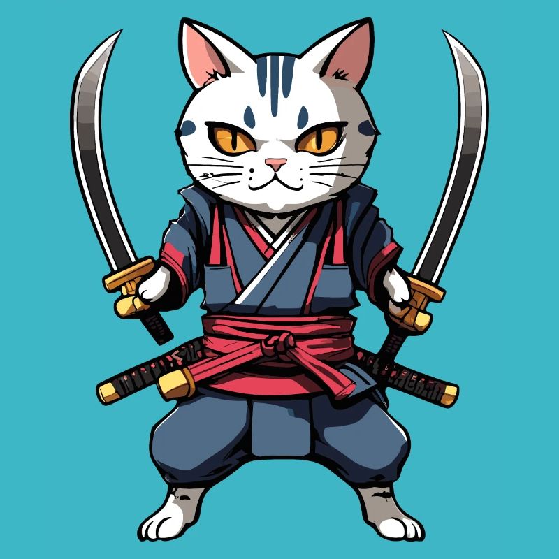 Chat samouraï #33