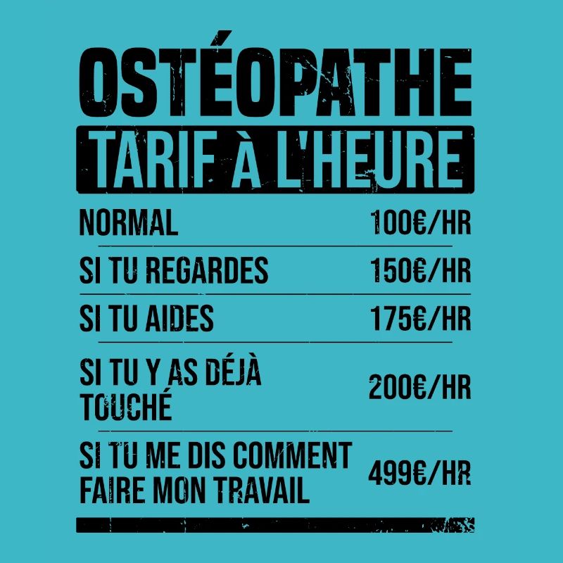 Osteopath hourly rate gift idea humor