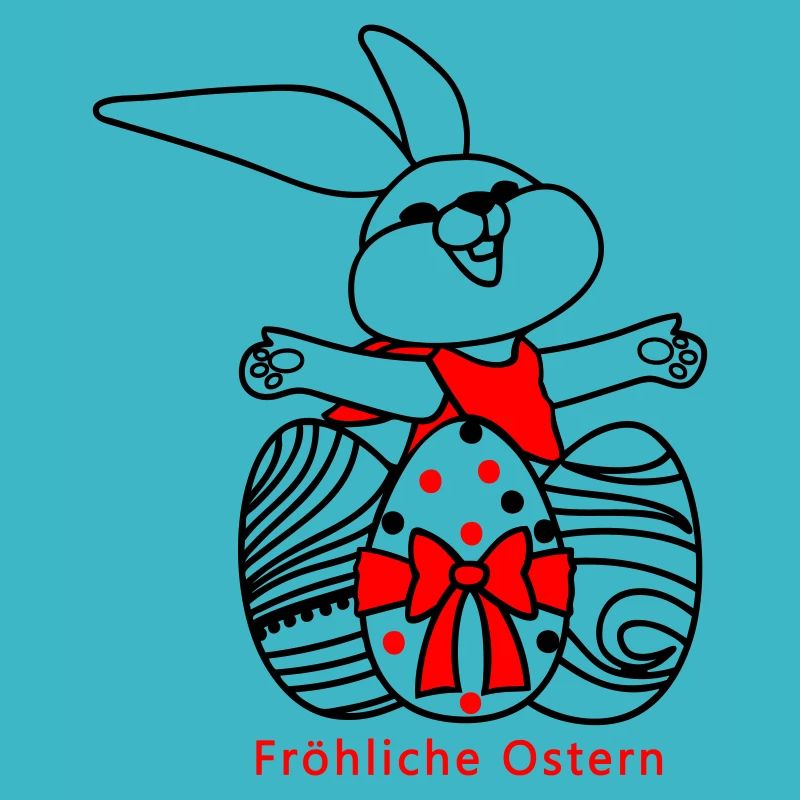 Fröhliche Ostern Osterhase
