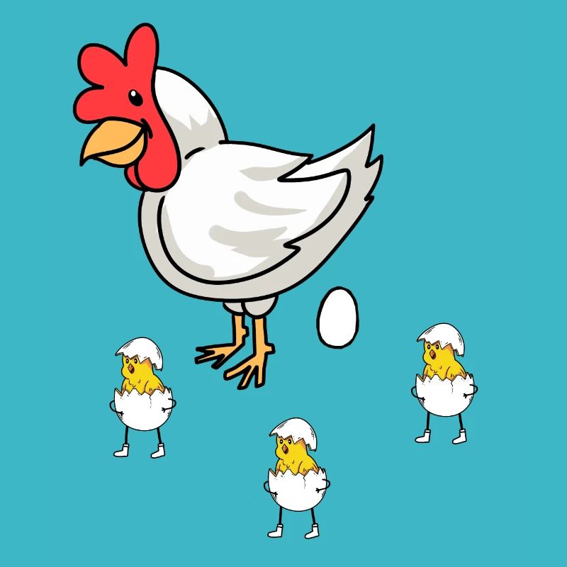 Easter Hen Chick Baby Eggs Eggshell Poultry