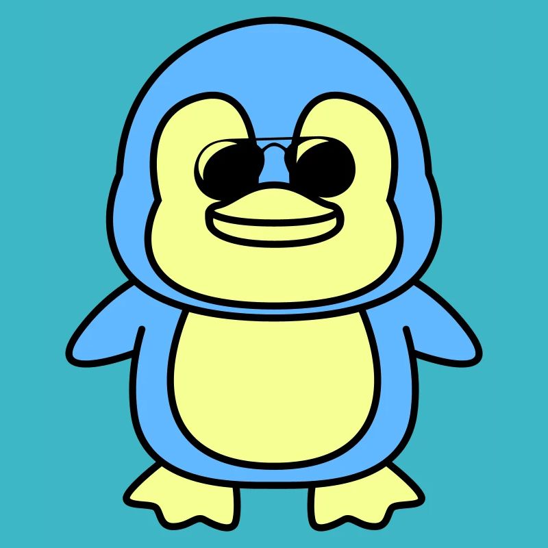 pinguin comic cool