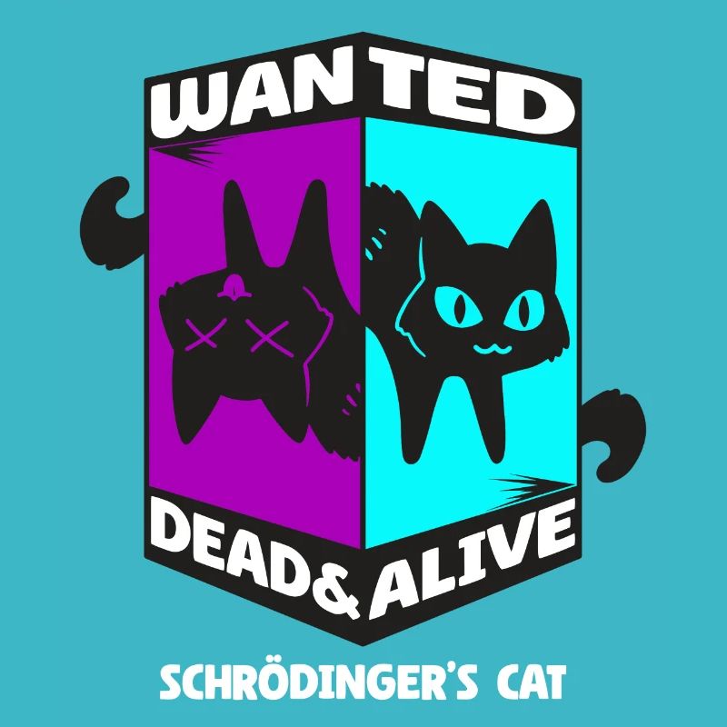 Physique Quantum Nerd Dead Alive Le chat de Schrödinger