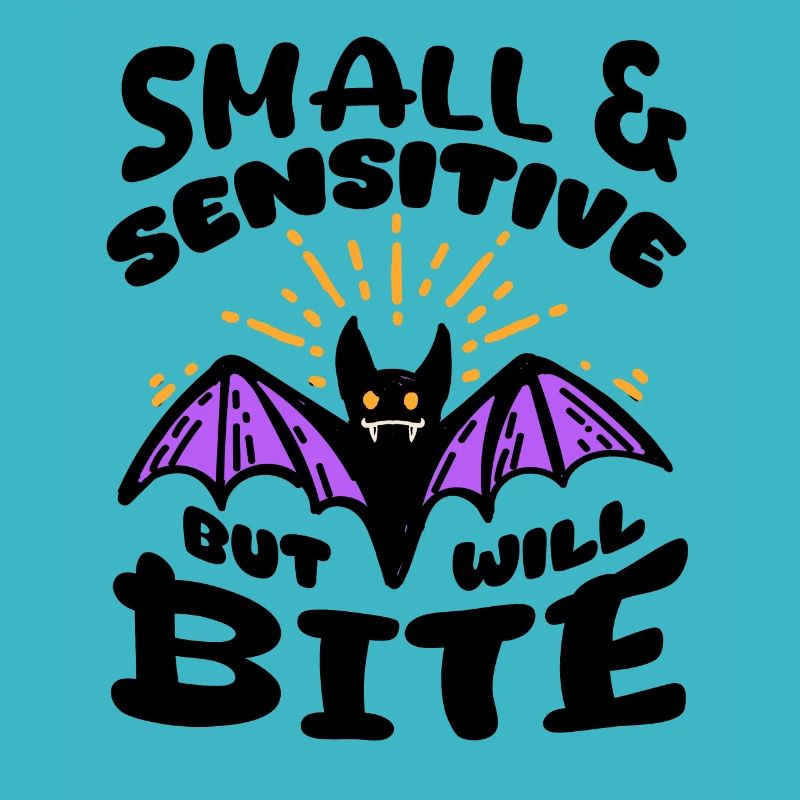 Fledermaus Halloween Small Sensitive But Will Bite