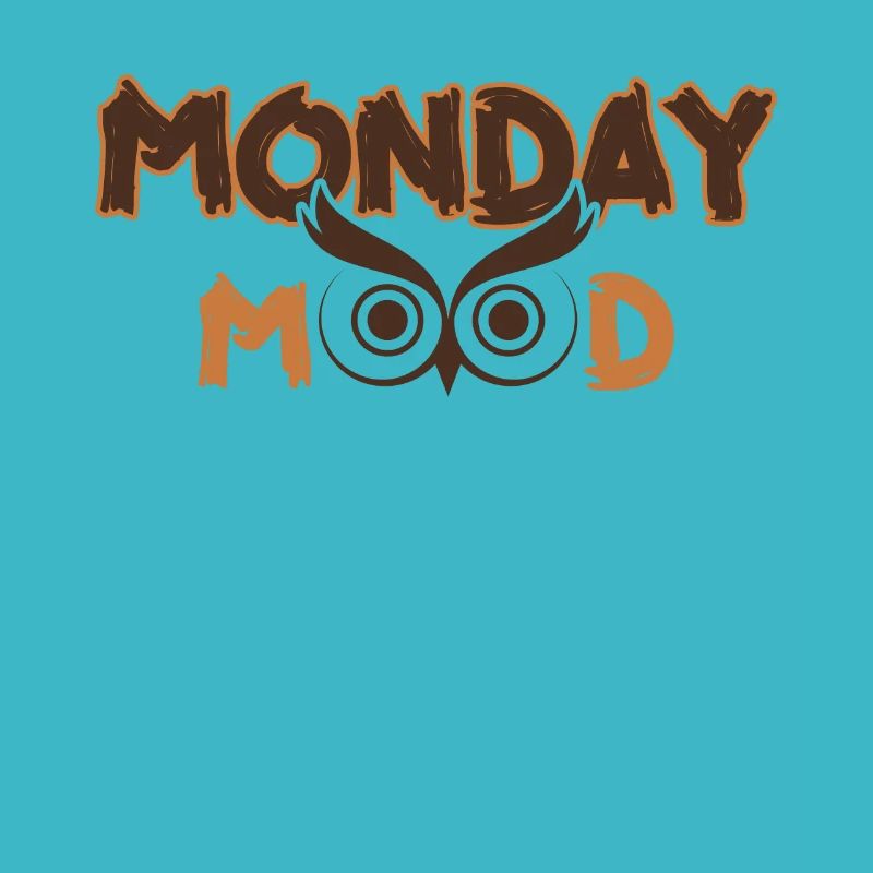 Lundi Mood, Eule, Déclaration drôle Montags Montag