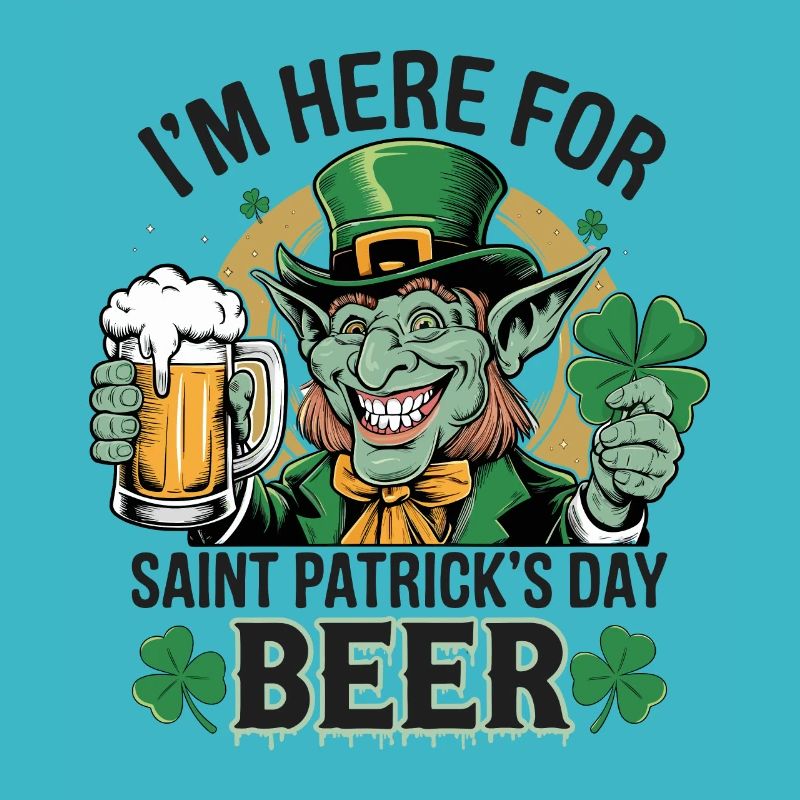 Saint-Patrick Bière Leprechaun Kobold Bier