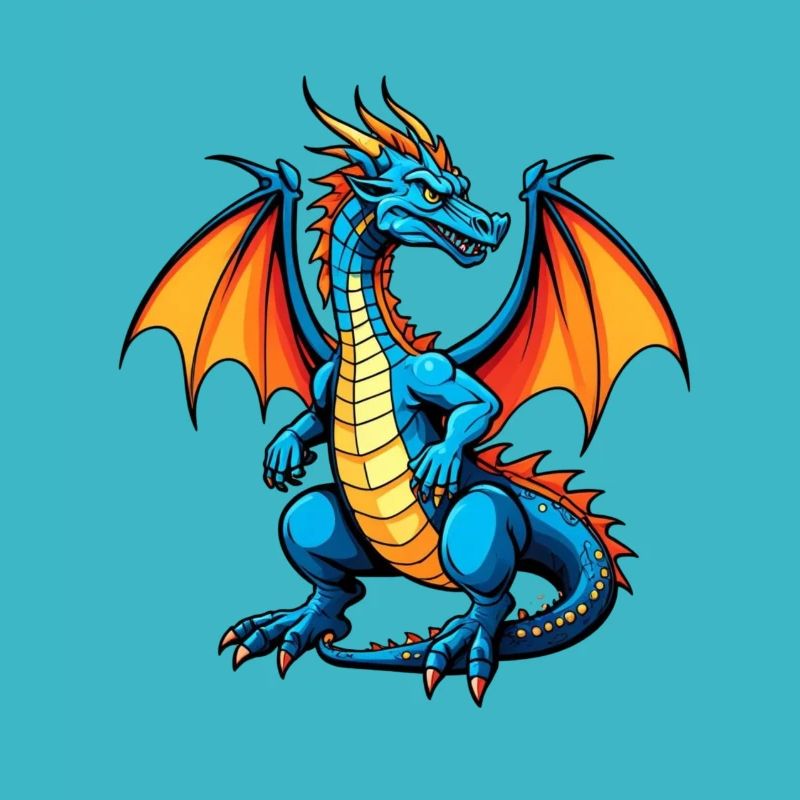 Blauer Dragon