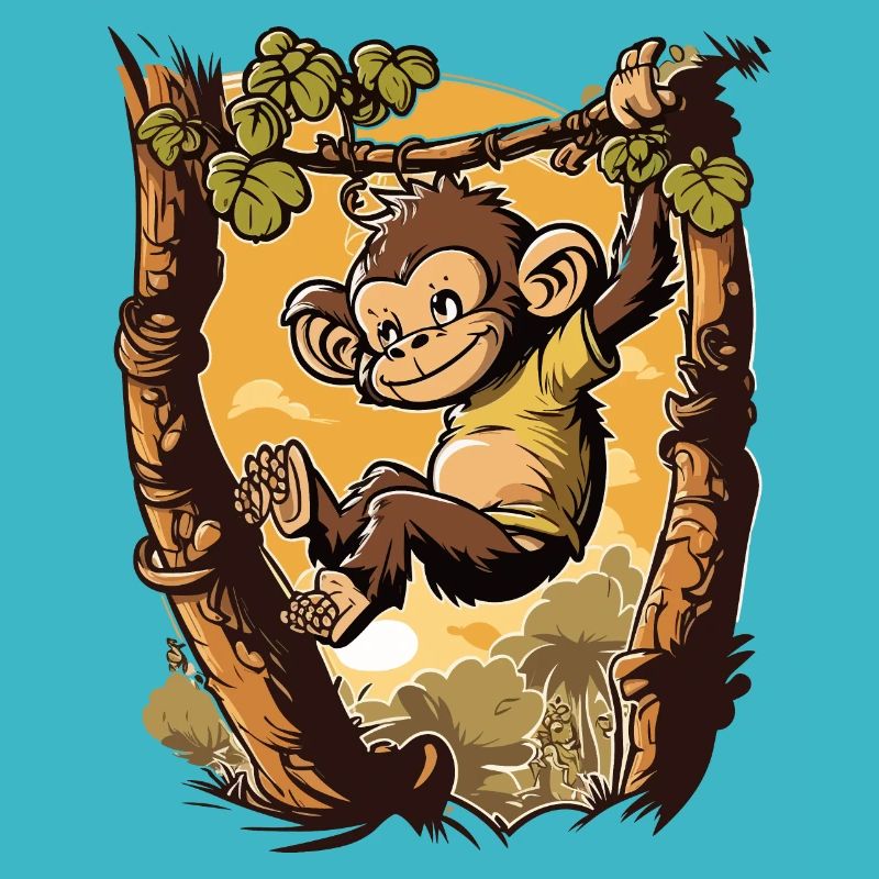 Playful Delight: A Captivating Artwork of a Mischi