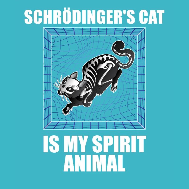 Physique Quantum Nerd Dead + Alive Schrödingers