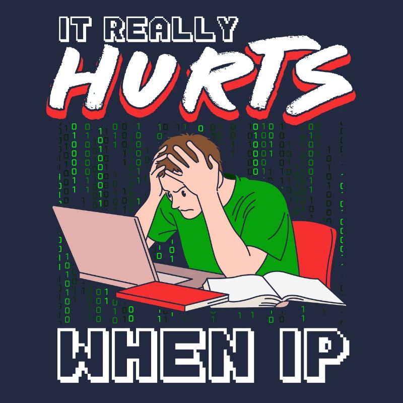 Lustiger Spruch "It Burns when i Pee"!