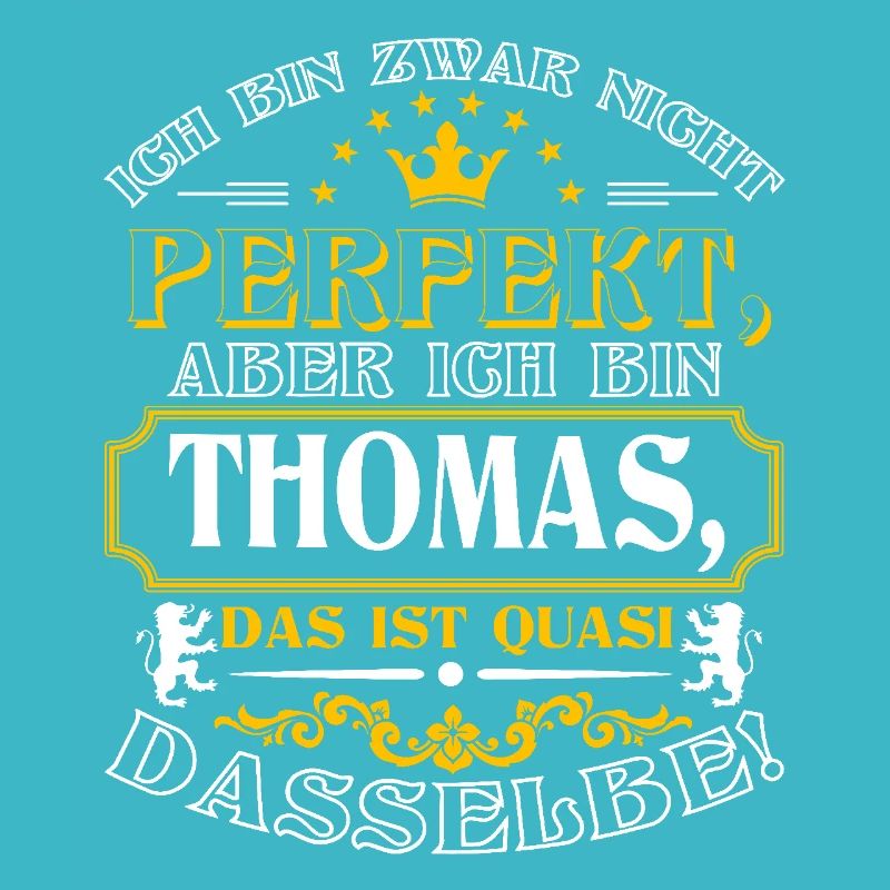 Funny THOMAS for Name Day with Name Name