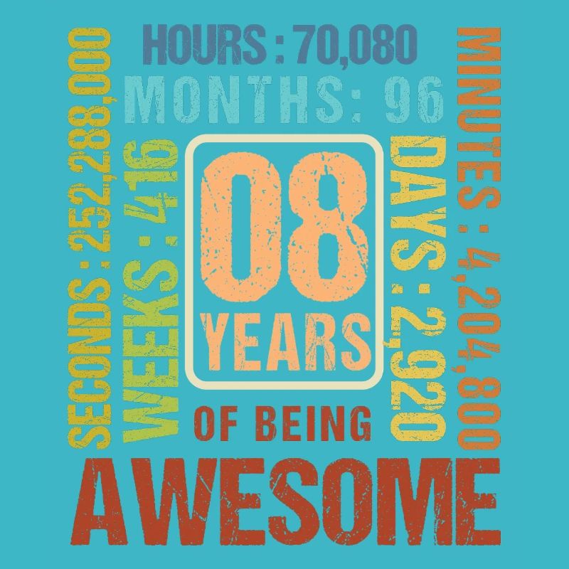 8 years old! Birthday gift for 8th birthday