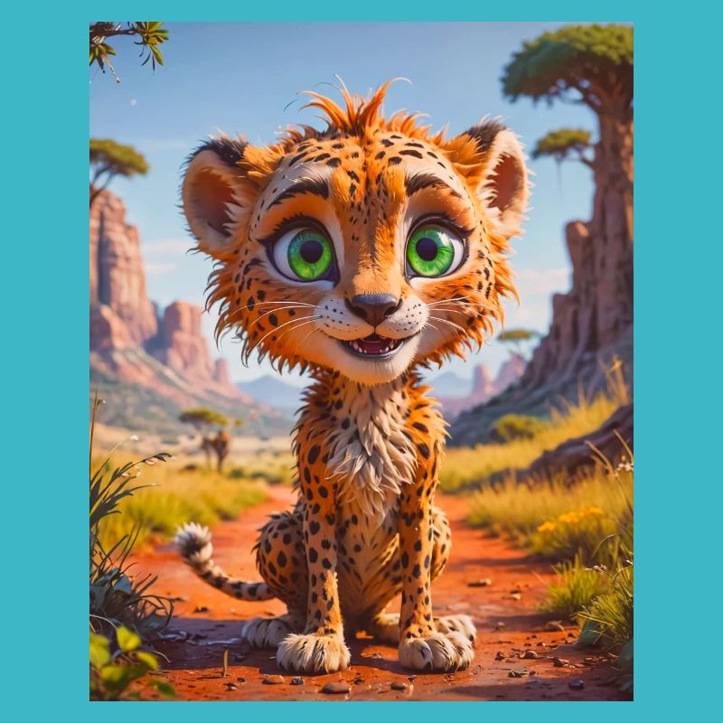 Animaux africains super mignons – Guépard