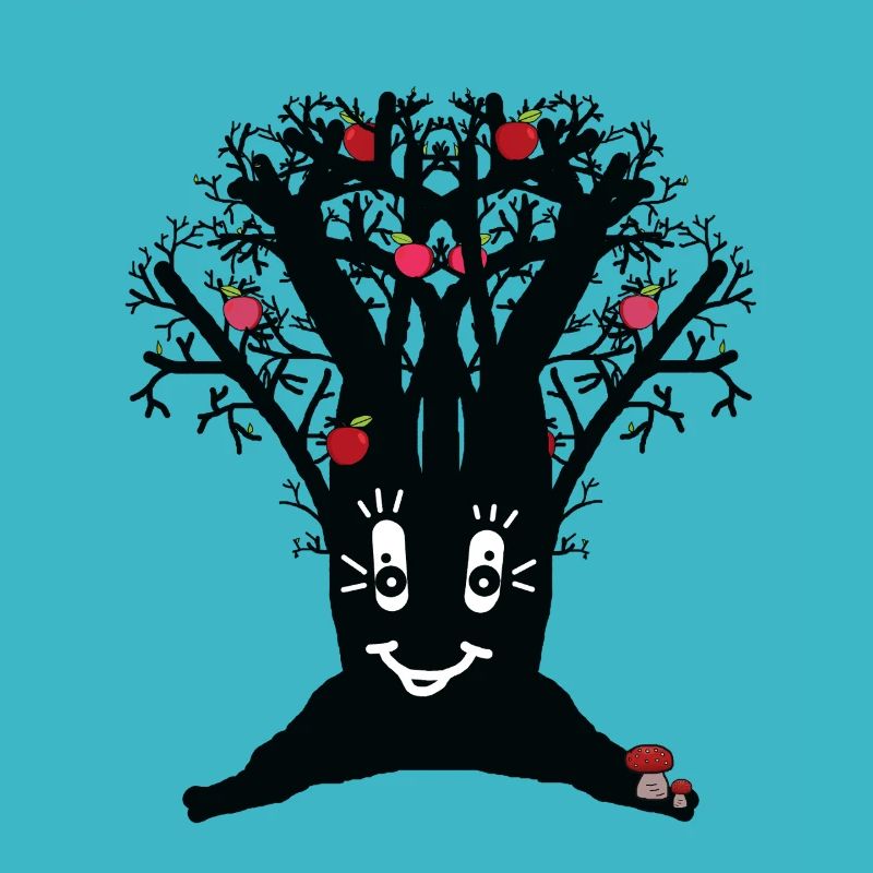 lustiger Apfelbaum Apfel Äpfel