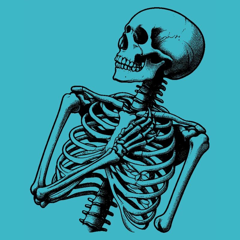 Surprised skeleton