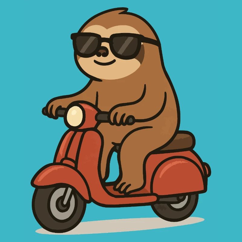 faultier comic moped