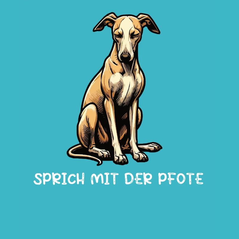 Sprich mit der Pfote Whippet Windhund Whippets 