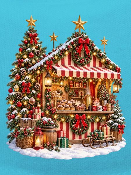 Weihnachtsmarkt-Chalet