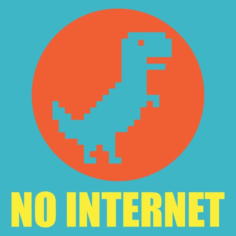 Pas de dinosaures sur Internet