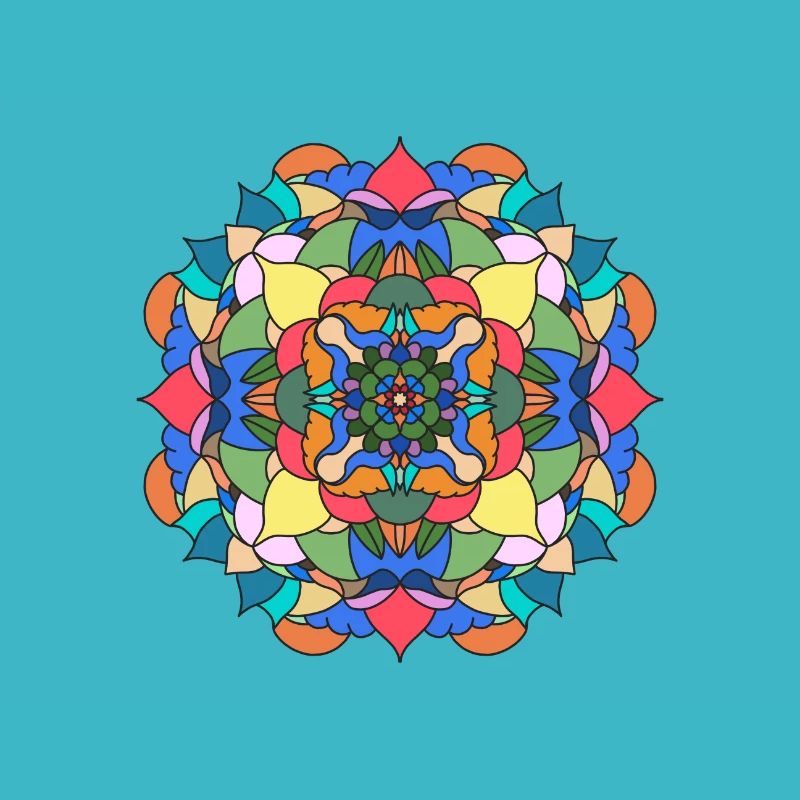 Mandala de couleur