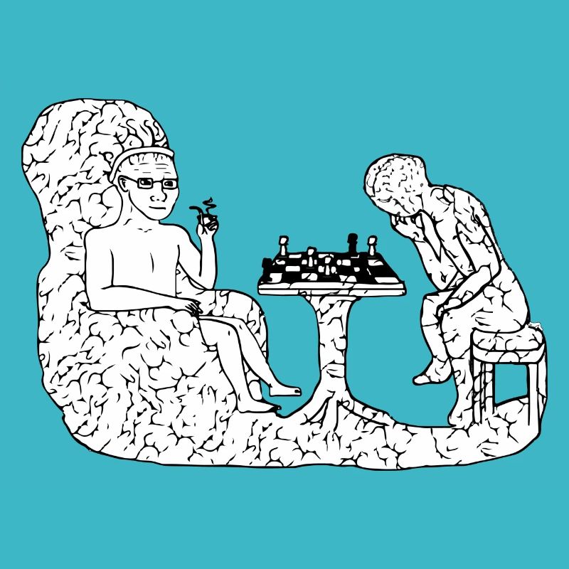 Internet Meme - Brainlet Schach Meme