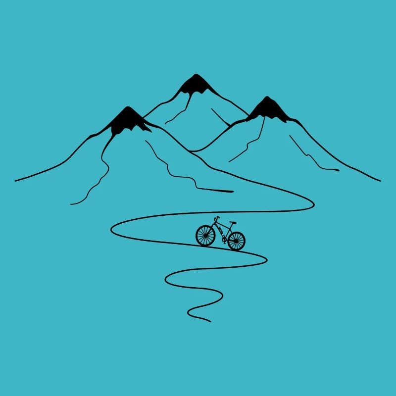 Bergwegkurven und ebike -