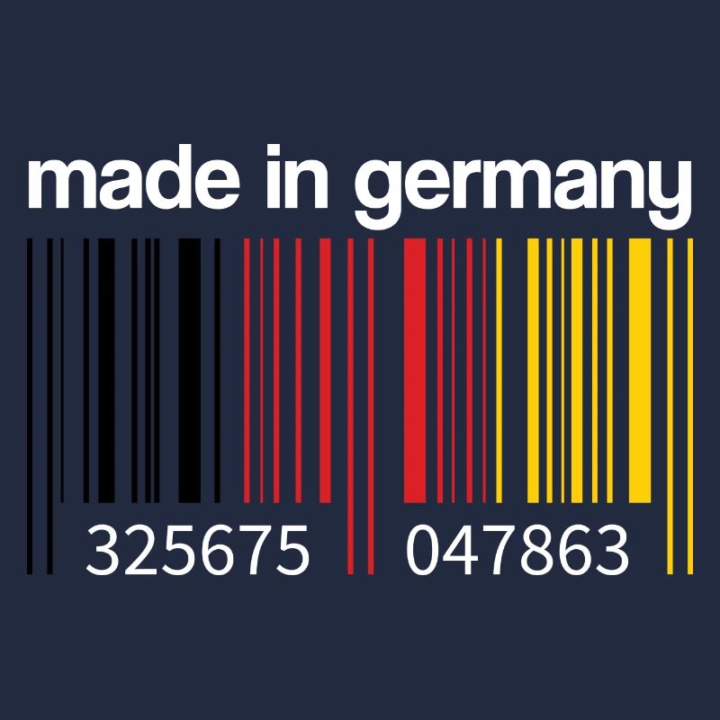 Deutschland Flagge Barcode Made in Germany Berlin