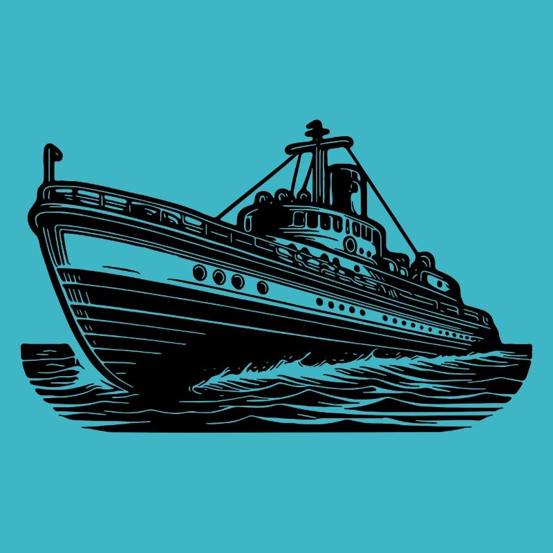 Schnittiges Hochseeschiff Kutter Schlepper