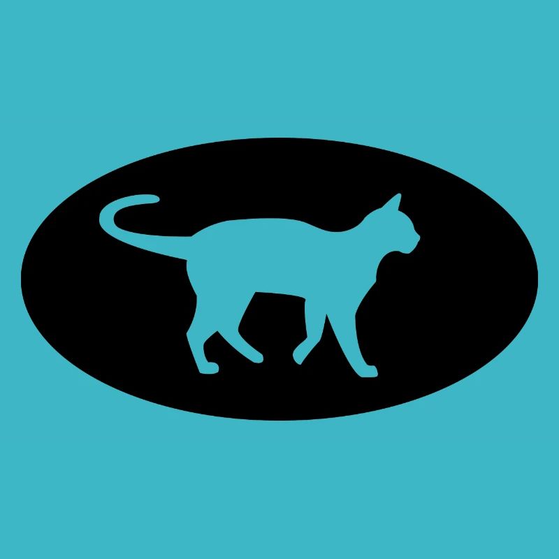 Halbkreis und Katze -