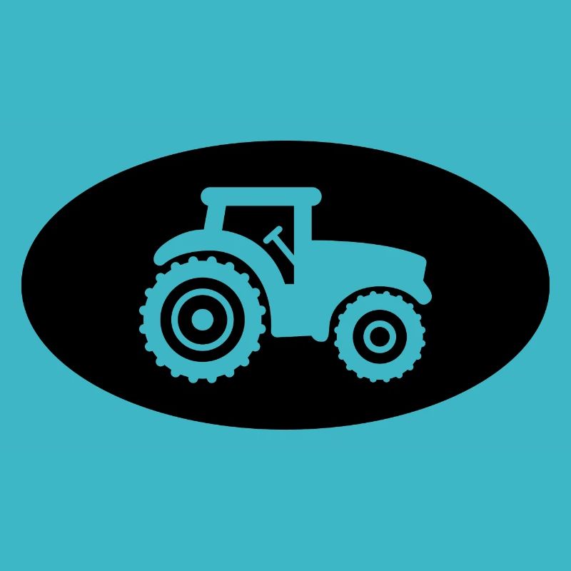 Halbkreis und Traktor -