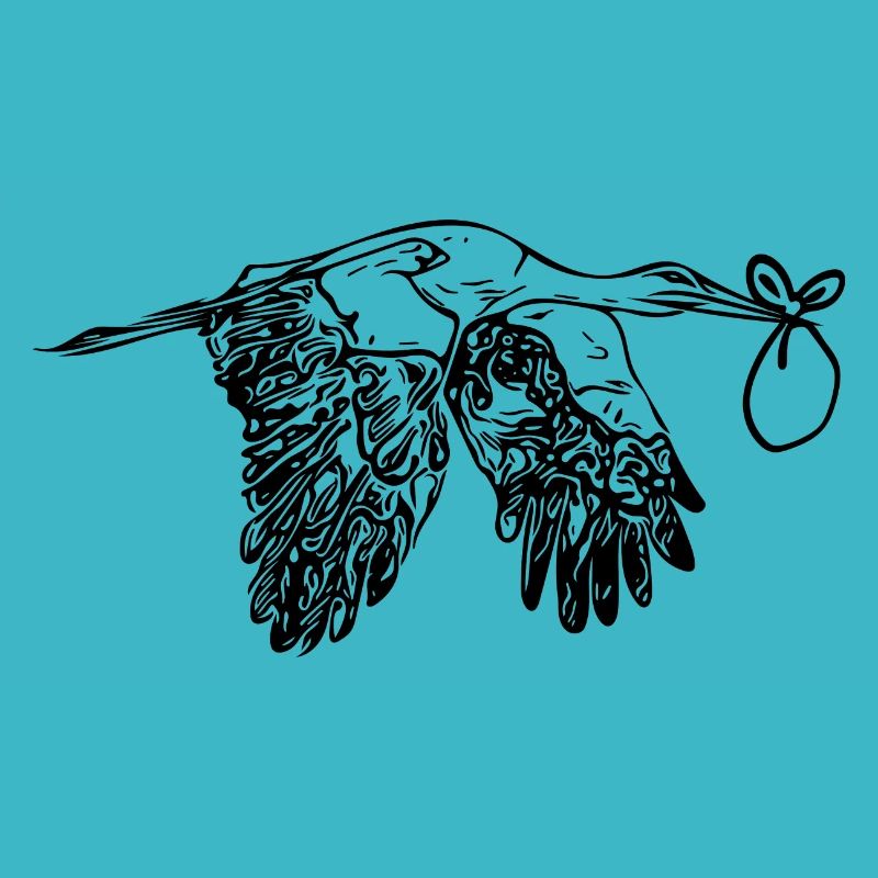 Flying Stork offspring Delivery