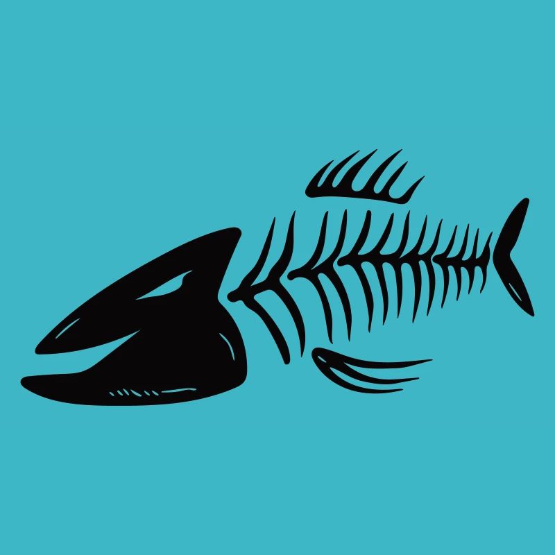 Fischkopf Vector Gräten - In allen Farben