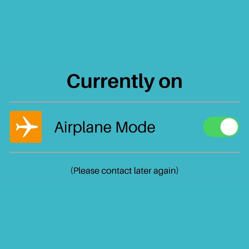 Im Flugmodus