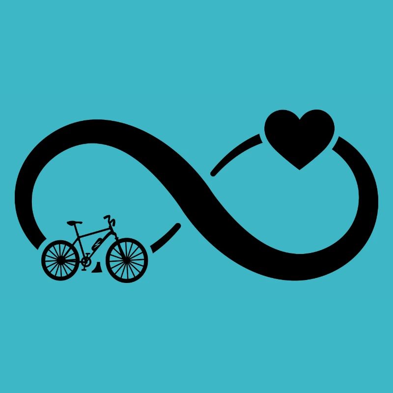 Unendlichkeit Herz und E-Bike -