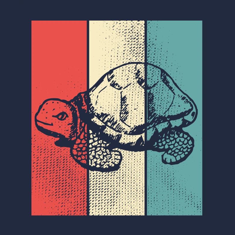 Turtle retro style