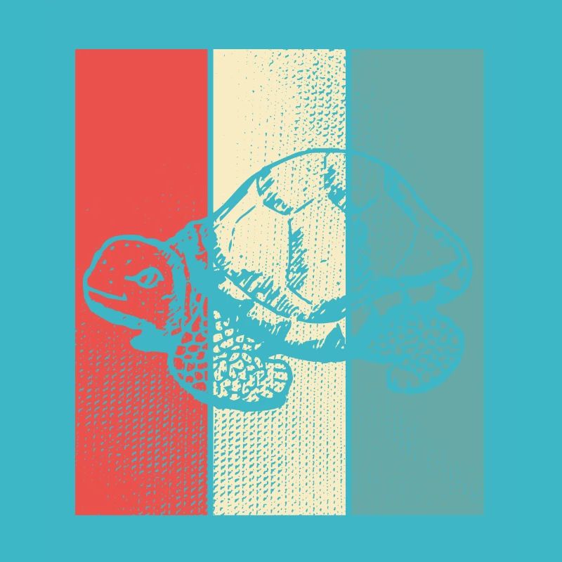Schildkröte retro Style