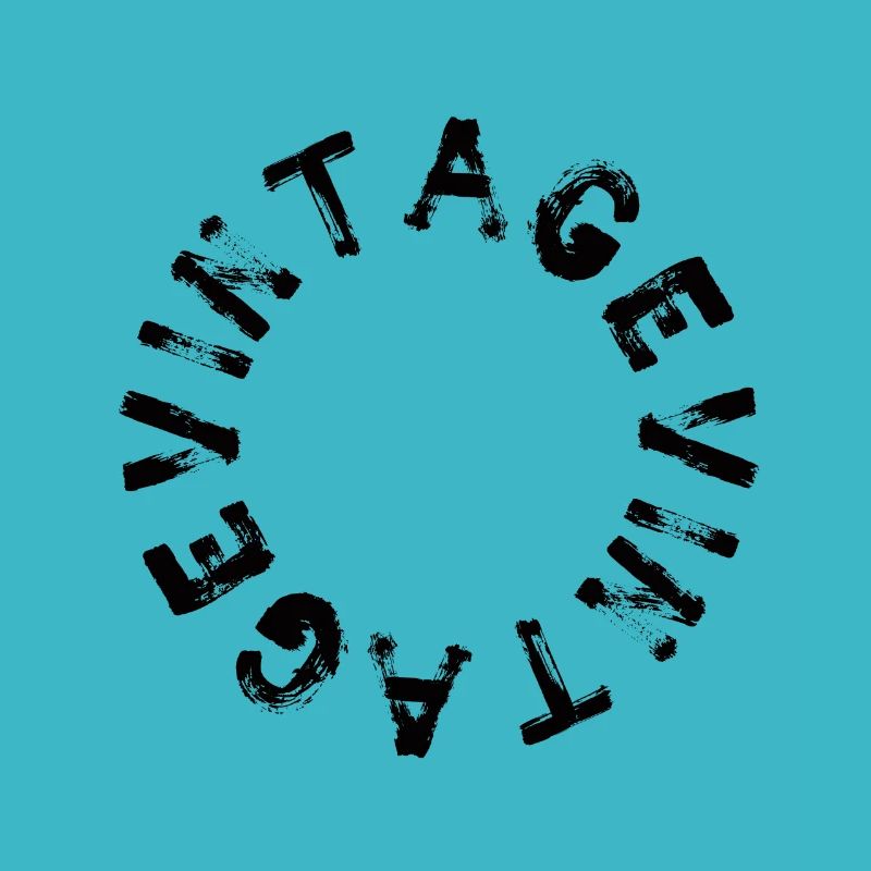 Vintage logo noir
