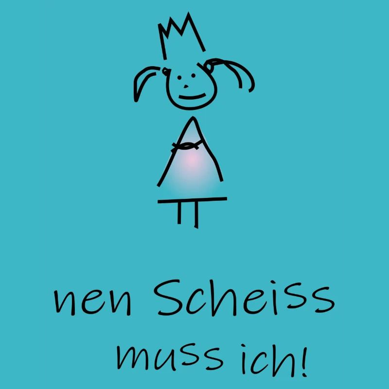 nen Scheiss muss ich! Mädchen schwarz