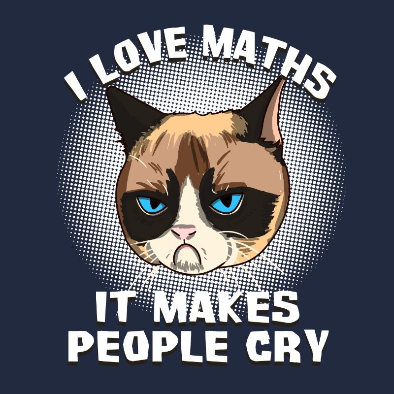 Cat Cats Math Teacher Cat Grumpy Math Gesche