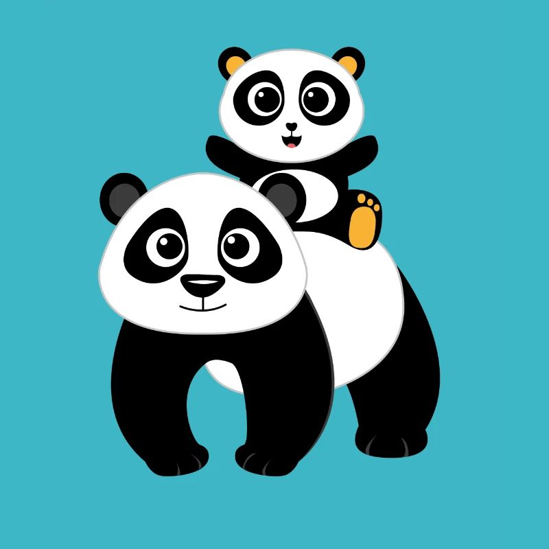 Panda bear design panda bears