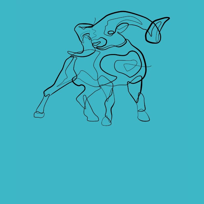 Aries - one line drawing