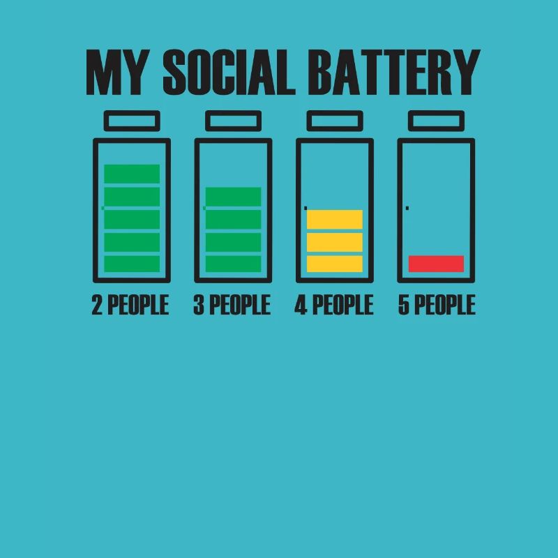 Introvertiert Social Battery Geschenkidee