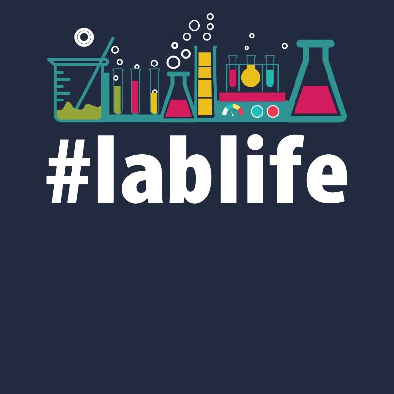 Lablife design Gift Hashtag lab life PhD Science