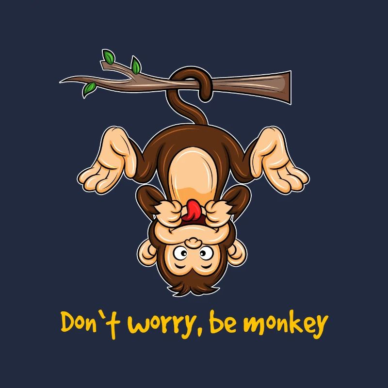 Monkey human monkey primates Don't worry the wild gift
