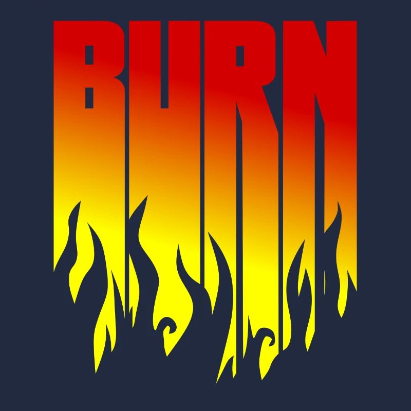 BURN - Black Flames - Flame