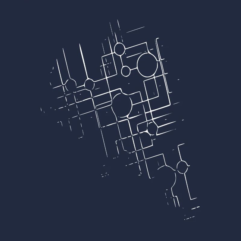 Network - Line / White